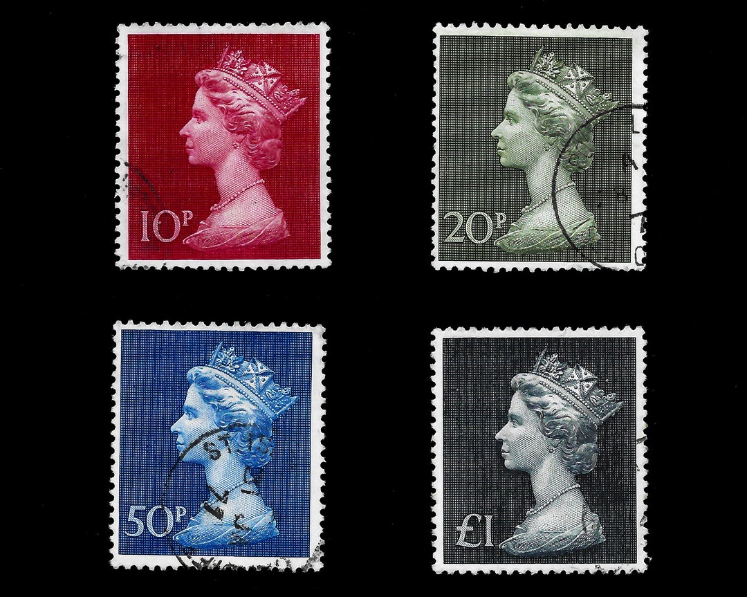 Great Britain 1970 Machin Design Set of 4 Fine Used Decimal Great Britain 1970 Machin Design Set of 4 Fine Used Decimal