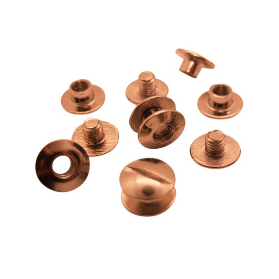 Copper Chicago Screws - Copper Plated Brass & Solid Copper - US