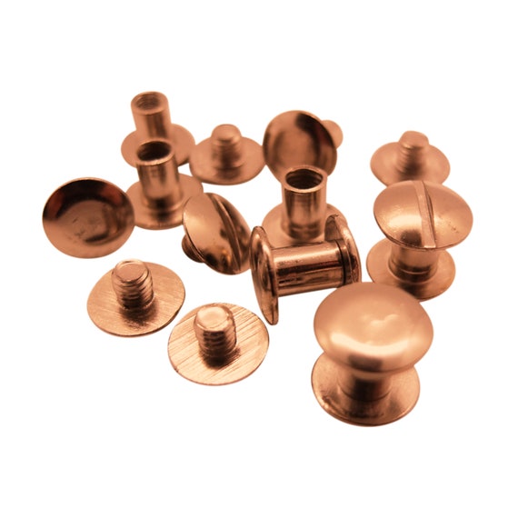 Copper Chicago Screws - Copper Plated Brass & Solid Copper - US