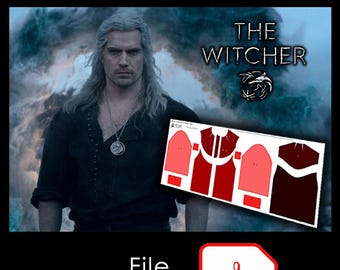 Cartamodello per realizzare la Camicia di Geralt nella serie The Witcher stile medioevale.