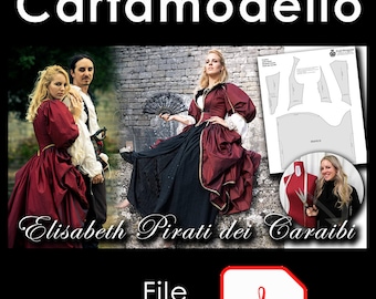 Cartamodello Abito Elisabeth Swann Pirati dei Caraibi