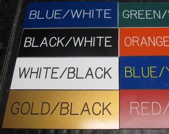 2x3 Custom Engraved Plastic Sign Tag Etsy