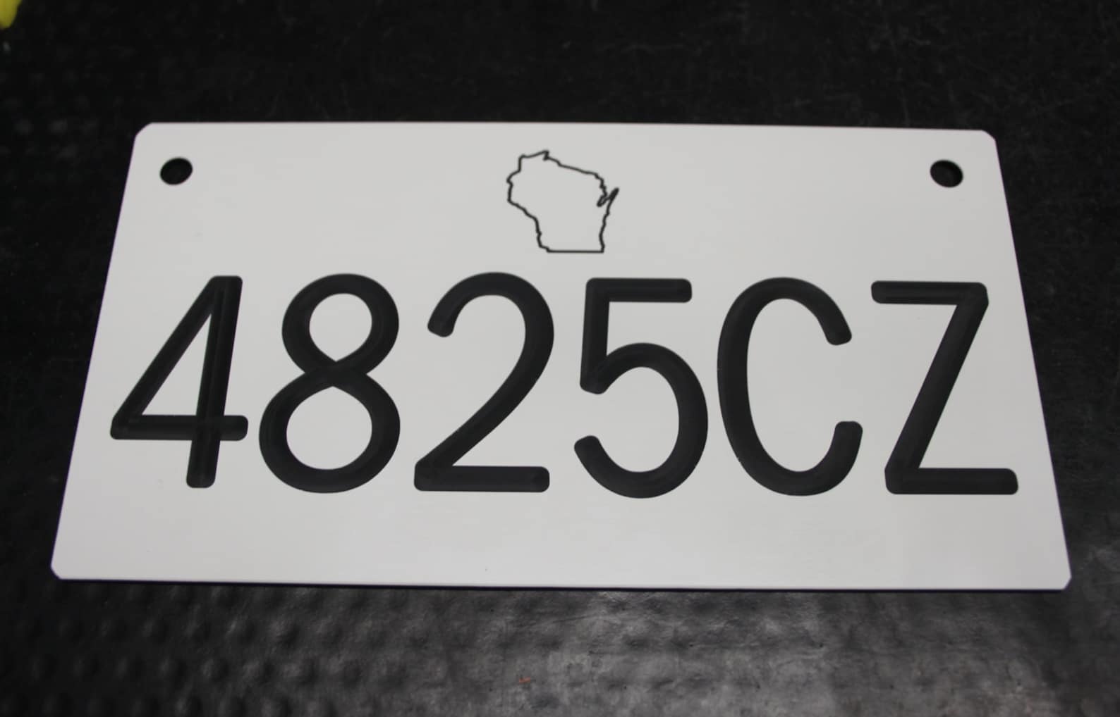 Wisconsin ATV UTV License Plates Custom Made Hard Plastic Etsy