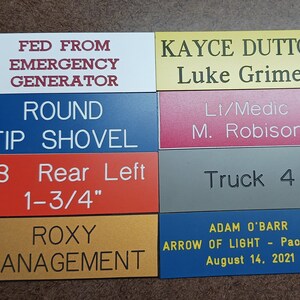 Engraved Plastic Sign 8