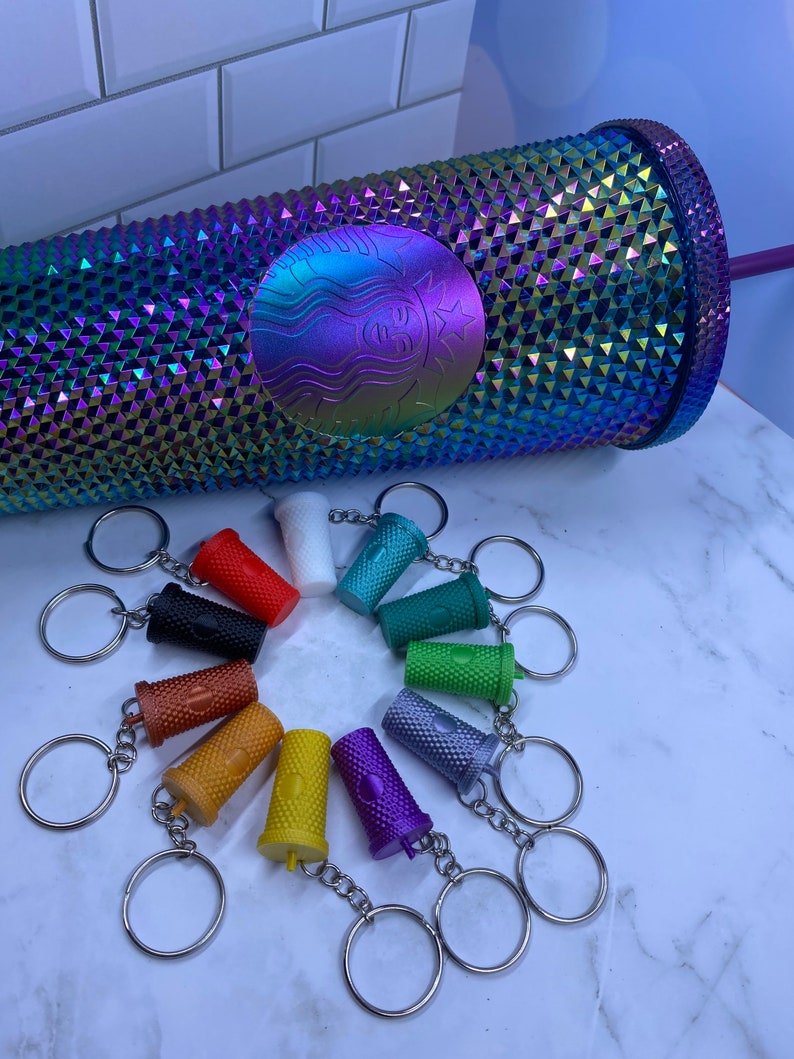 Mini Studded Tumbler Keychain A Coffee Lovers Dream Gift Etsy