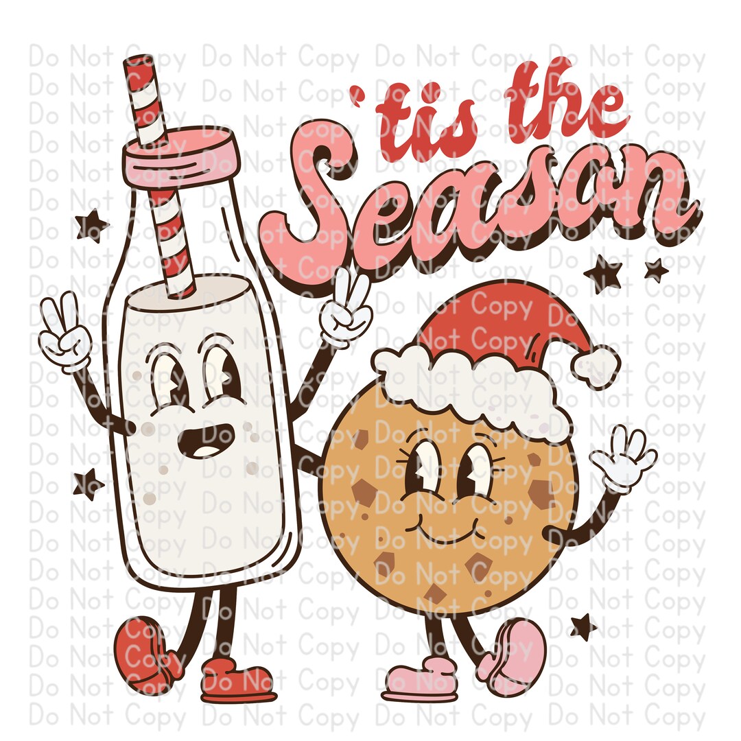 Tis the Season Retro Printable Sublimation Sheet - Etsy