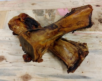 2 XL Smoked Beef Bones for Large Dogs: All Natural Pet Treats