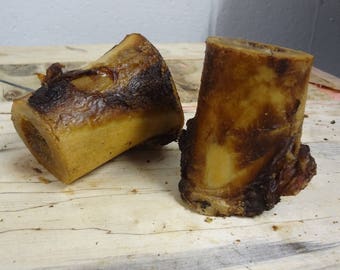 2 Pack of MEDIUM Smoked Beef Bones for Medium Dogs All Natural Pet Treats