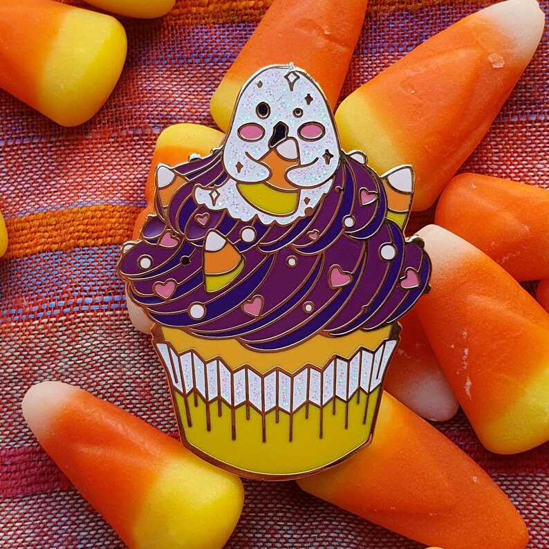 Spooky Halloween Pin collection. Purple Variant. Gold enamel image 8