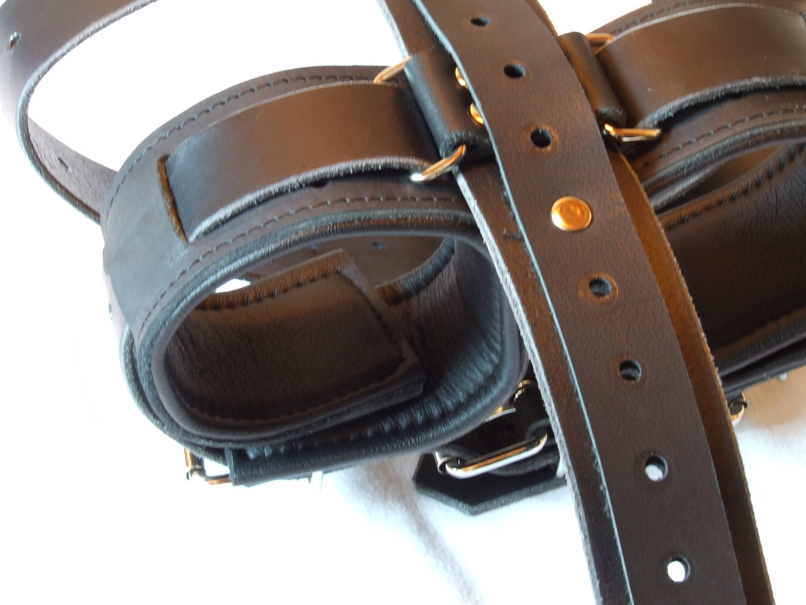 Zwangsjacke BDSM Bett-Fesselset – Premium-Set Aus Baumwolle Mit Magnetschlössern Für Sichere Fixierung (Schwarz, M)