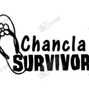 Chancla survivor svg