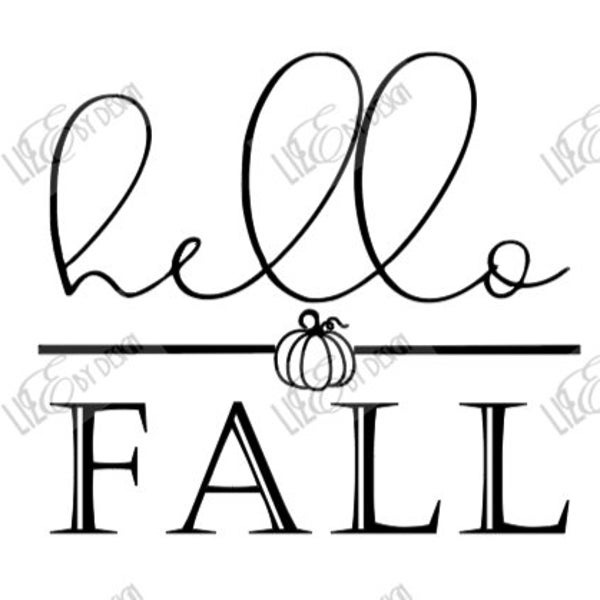 Hello Fall SVG