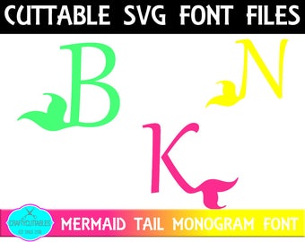Mermaid Font,Mermaid Initial,Mermaids font,Mermaid Tail Font,Mermaid svg,Mermaid Cut File,Mermaid Monogram,Cricut Designs,Silhouette Designs