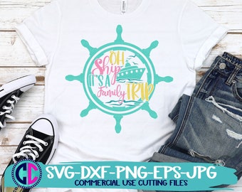 Summer Svg, Oh Ship Its a Family Trip svg, vacation svg, beach svg, summertime svg, Summer svg design, Summer cut file, Summer cricut