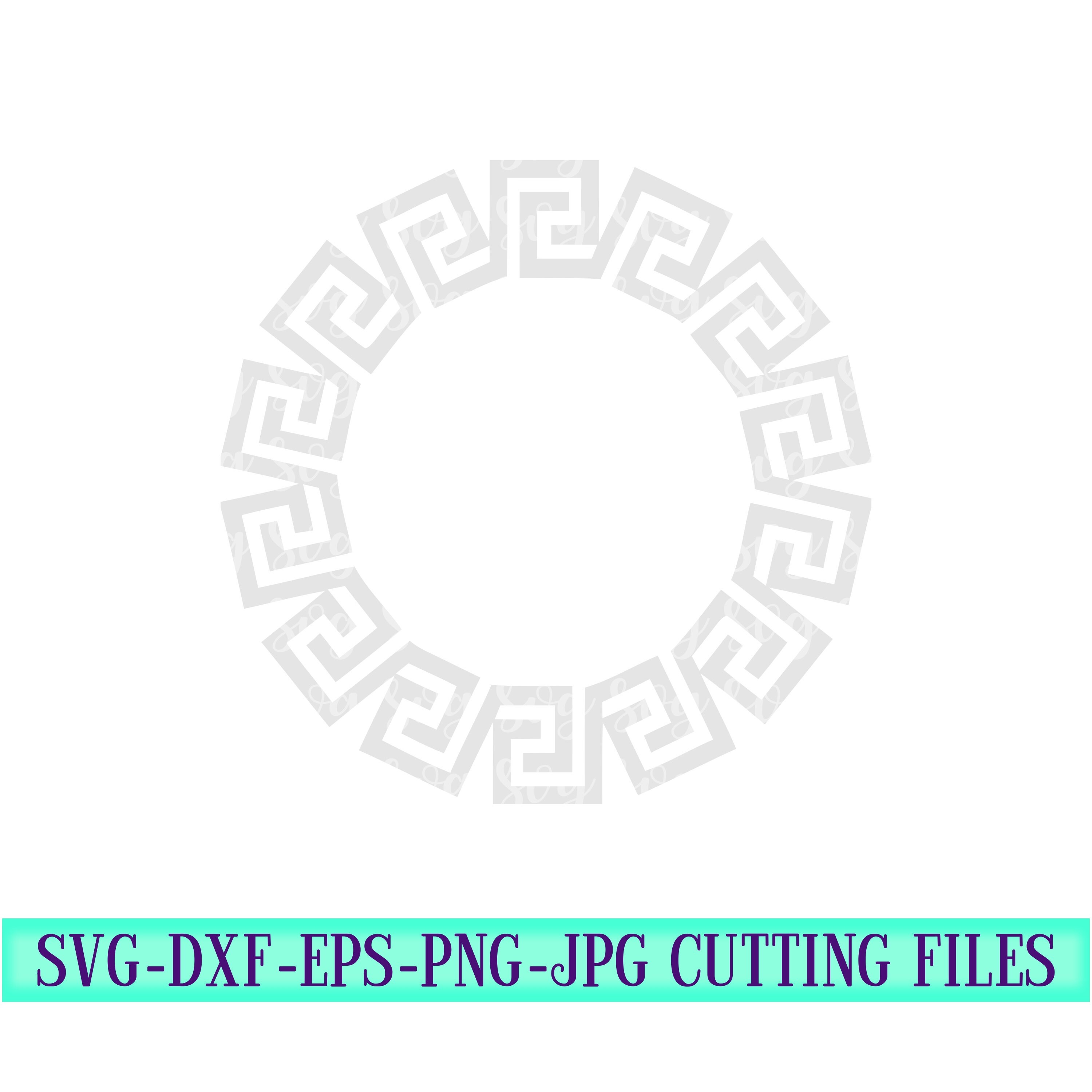 Download Greek Monogram Frame Svg Greek Tshirt Svg Greek Frame Svg Circle Monogram Monogram Svg Designs Monogram Cut File Cricut Svg