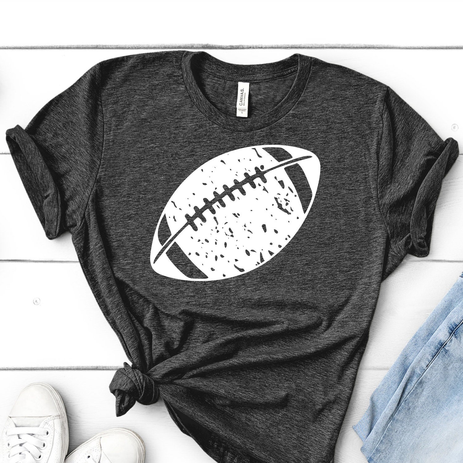 Distressed Football Svg Football Svg Football Shirt Grunge Football Svg Grunge Svg Grunge Crafty Cuttables Cricut Designs Silhouette Design