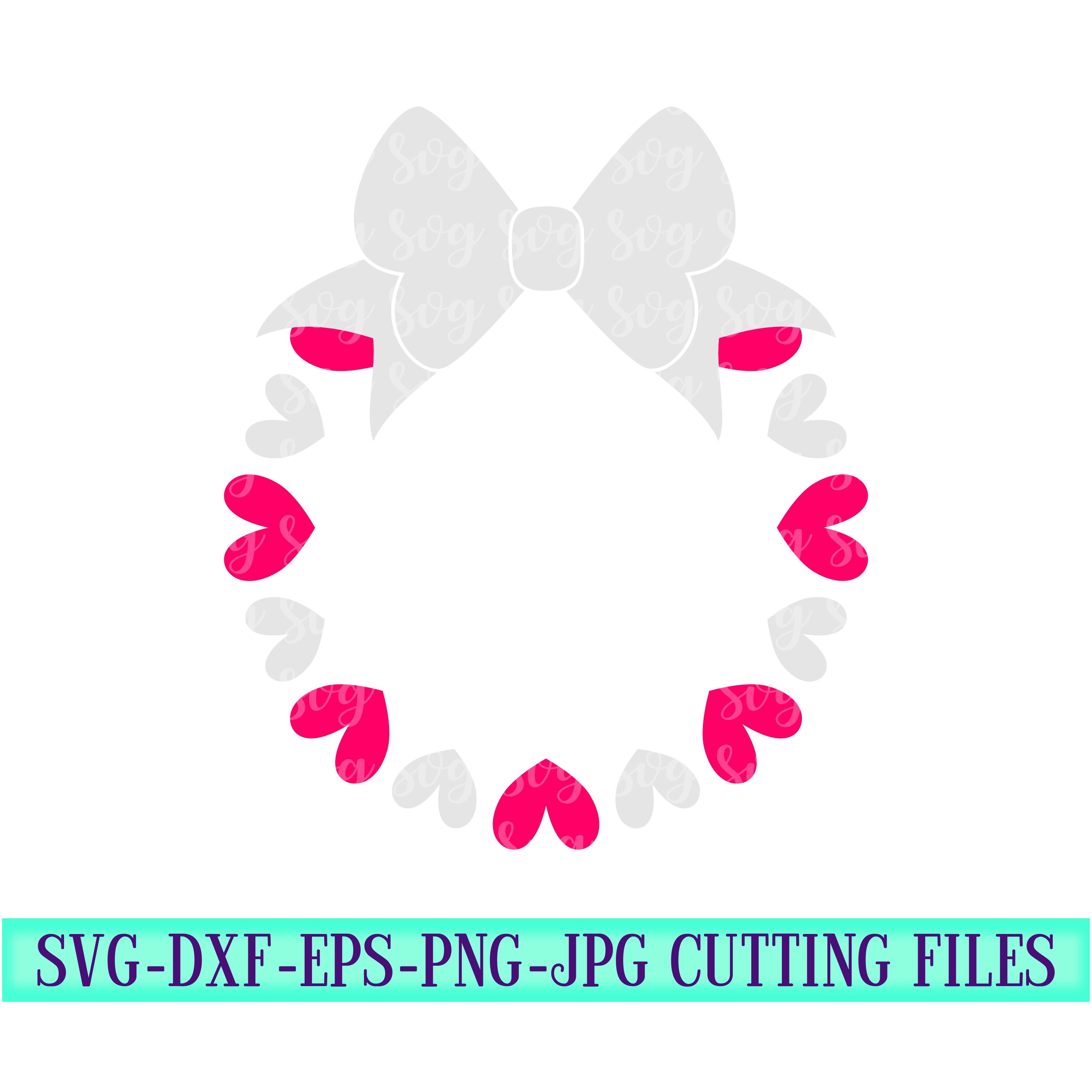 Download Bow Heart Monogram Svg Monogram Valentine Svg Valentines Svg Valentine Svg Designs Valentine Cut File Cricut Svg