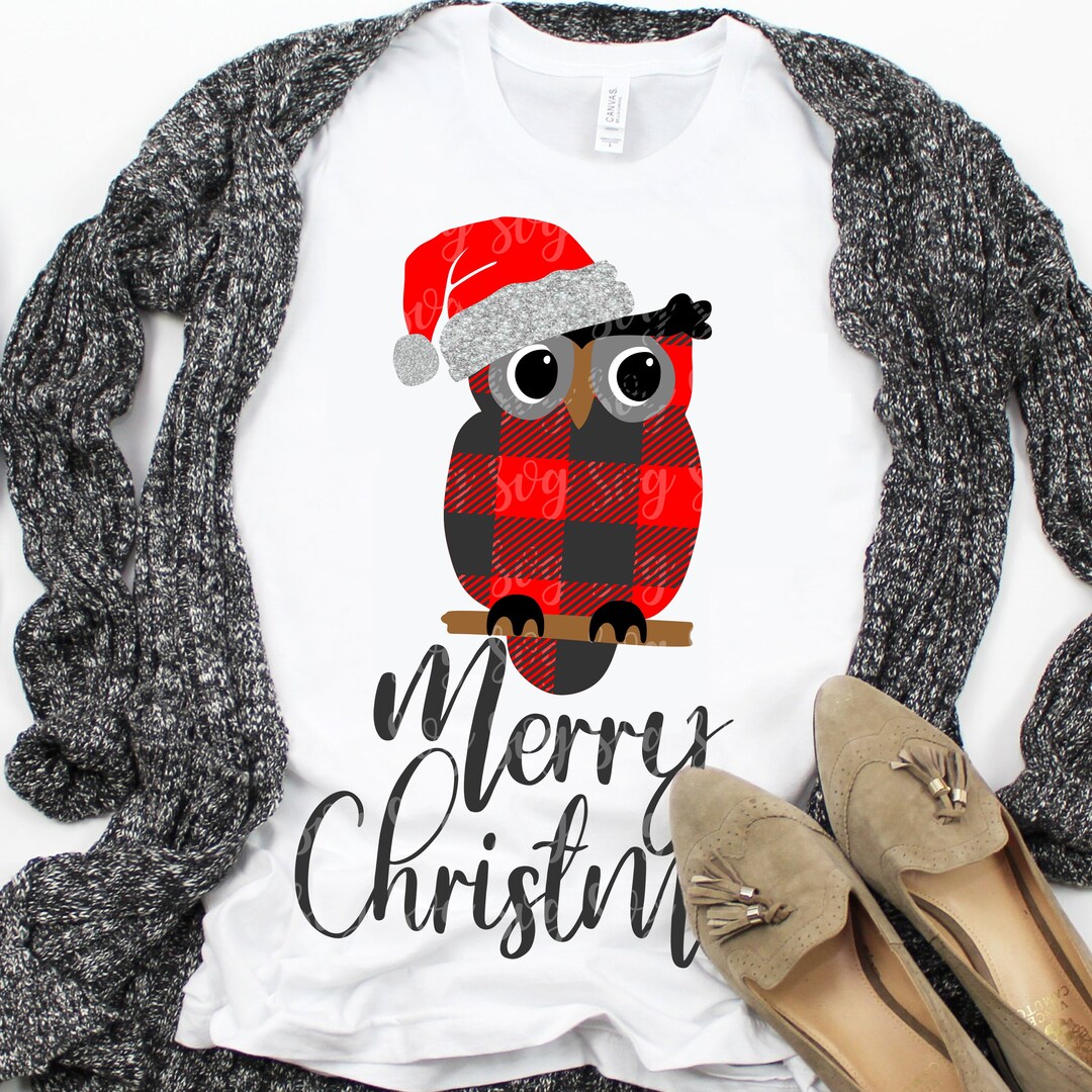 Owl Svg Christmas Owl Svg Christmas Night Svg Merry - Etsy