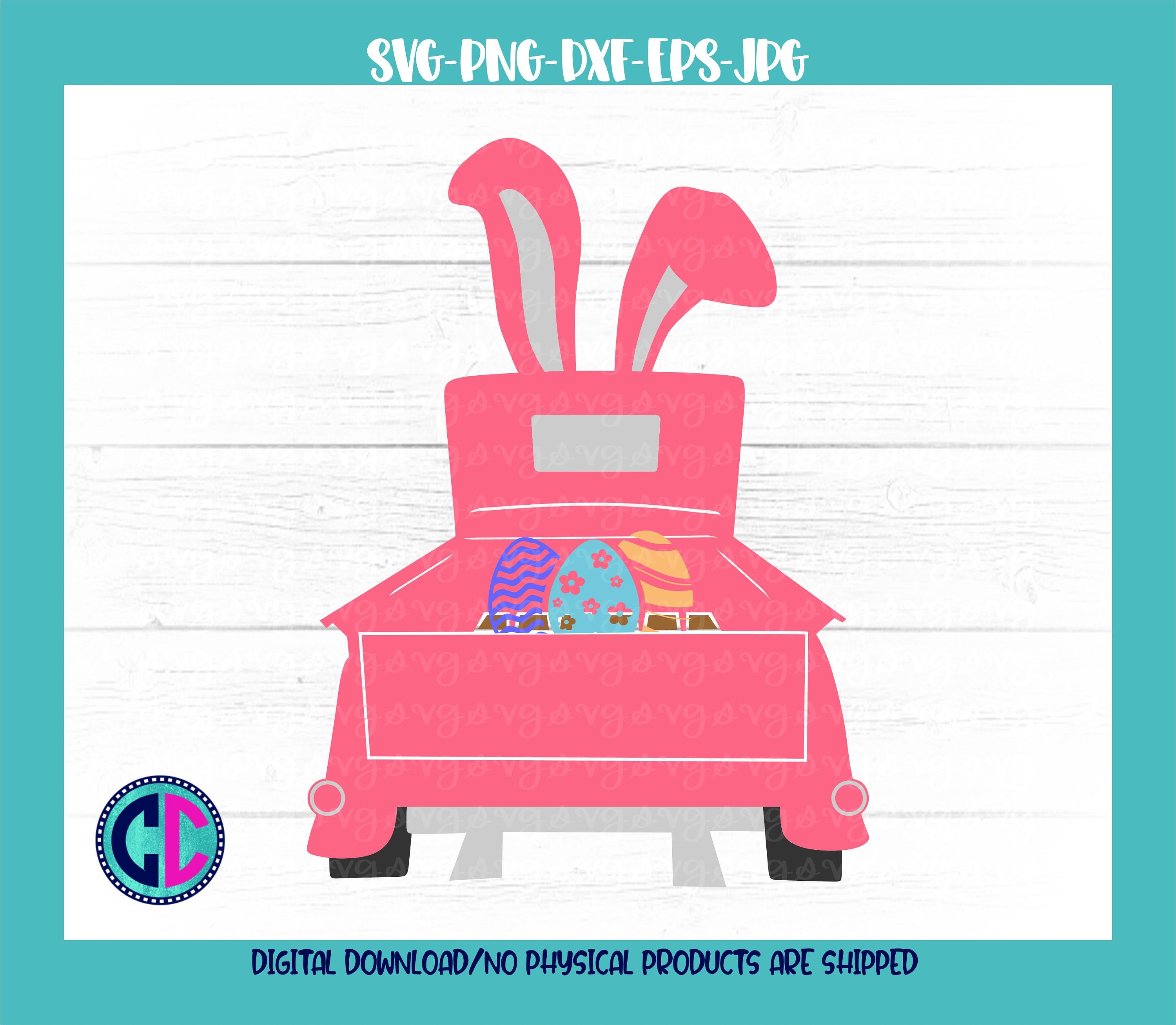 Download Easter Svg Happy Easter Egg Truck Svg Happy Easter Truck Svg Vintage Truck With Eggs Svg Easter Svg Design Easter Cut File Easter Svg