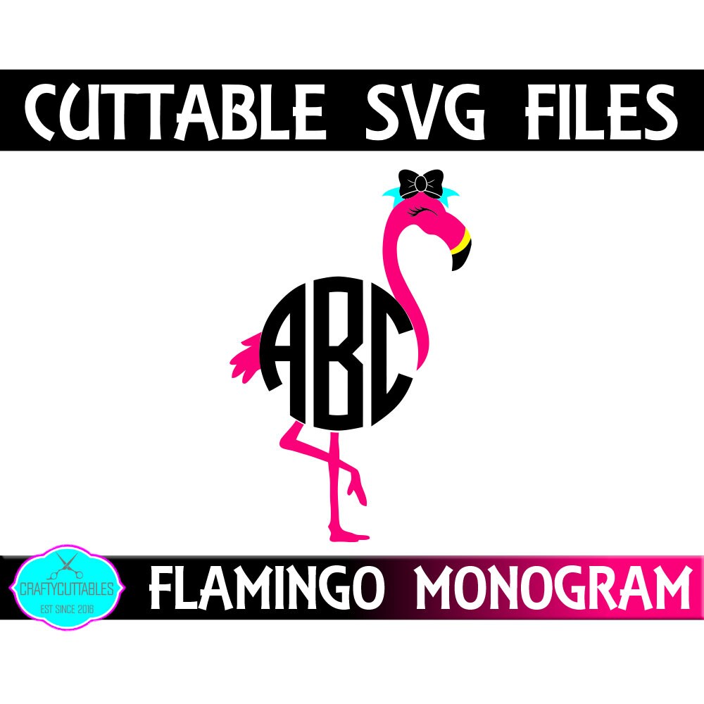 Download Flamingo Monogram svgs,Monogram Flamingo svg,Flamingo ...