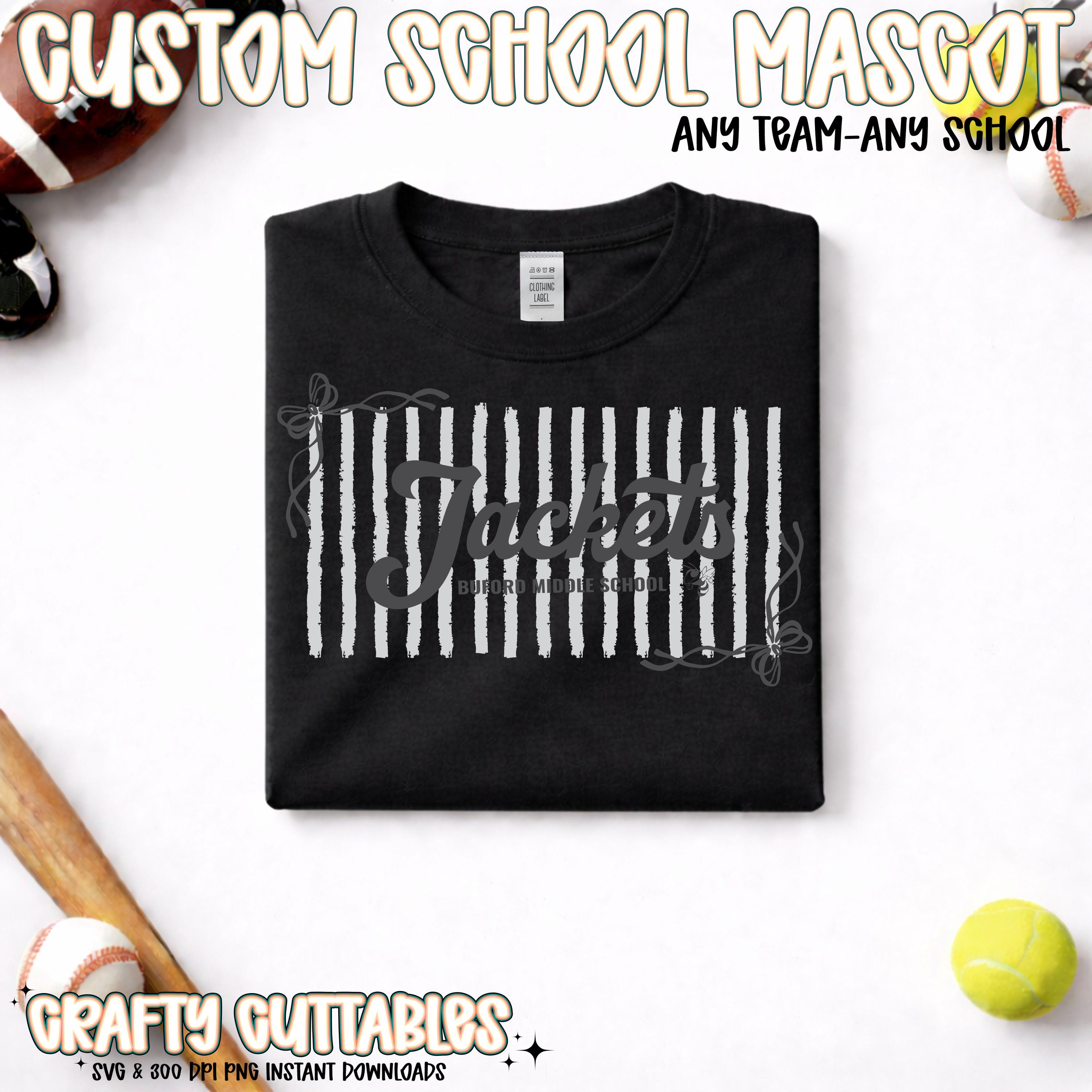 Team Name Pattern Custom Team Name PNG SVG | Personalized School Team Mascot | Editable ...