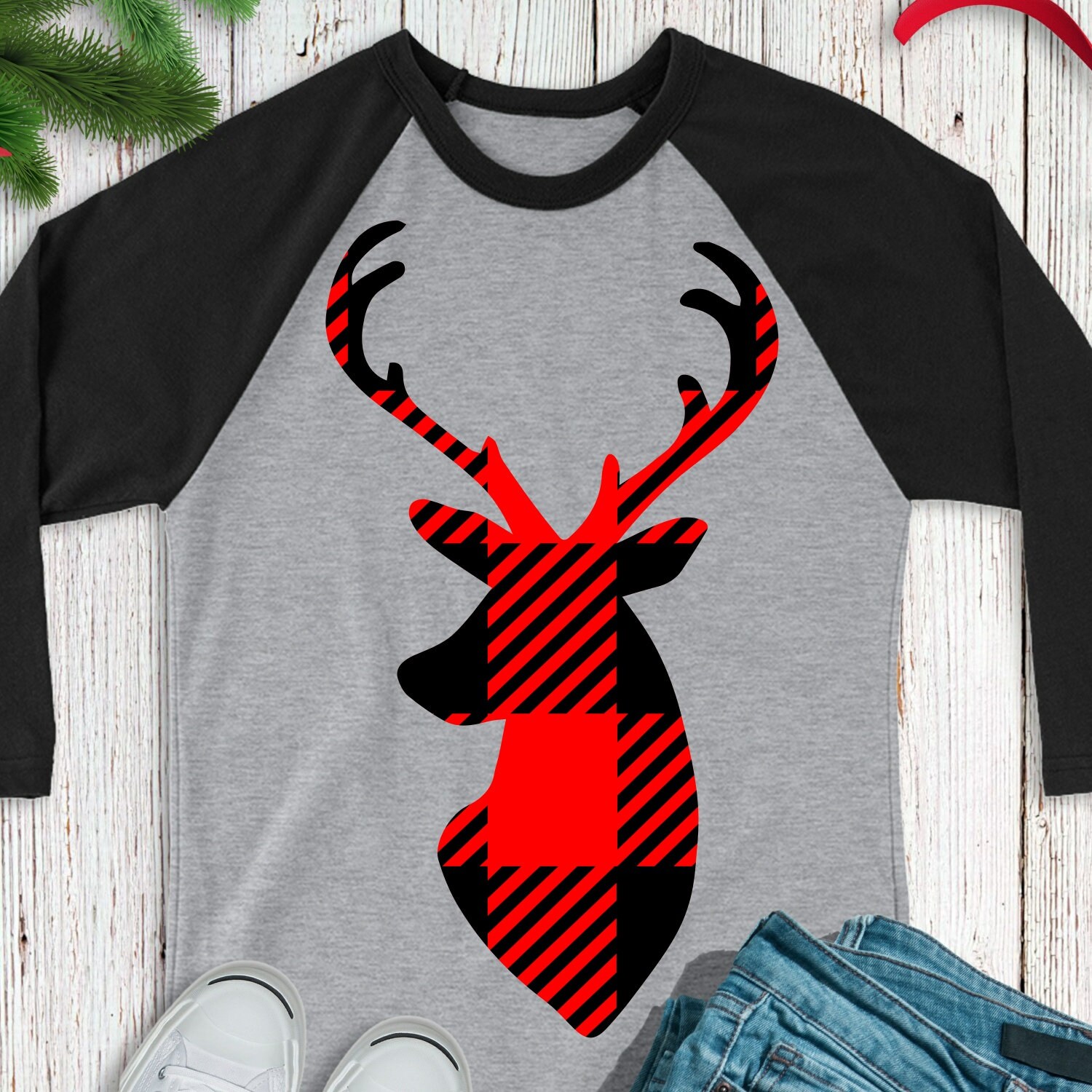 Download Buffalo Plaid Deer svg,Deer svg,Plaid Deer svg,Christmas ...