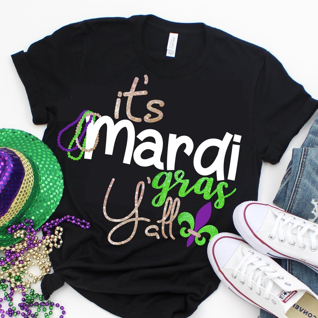 mardi gras vinyl shirt