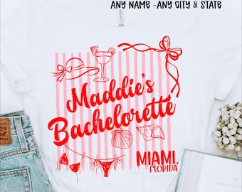 Custom Bachelorette PNG | Bride Squad Shirt Design | Personalized Party Graphic | Bridal Party Matching Shirts | Girls Trip Bash Download