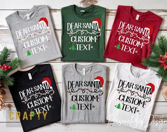 Personalized 'Dear Santa' Holiday Design • Custom Family Name (Digital Download)