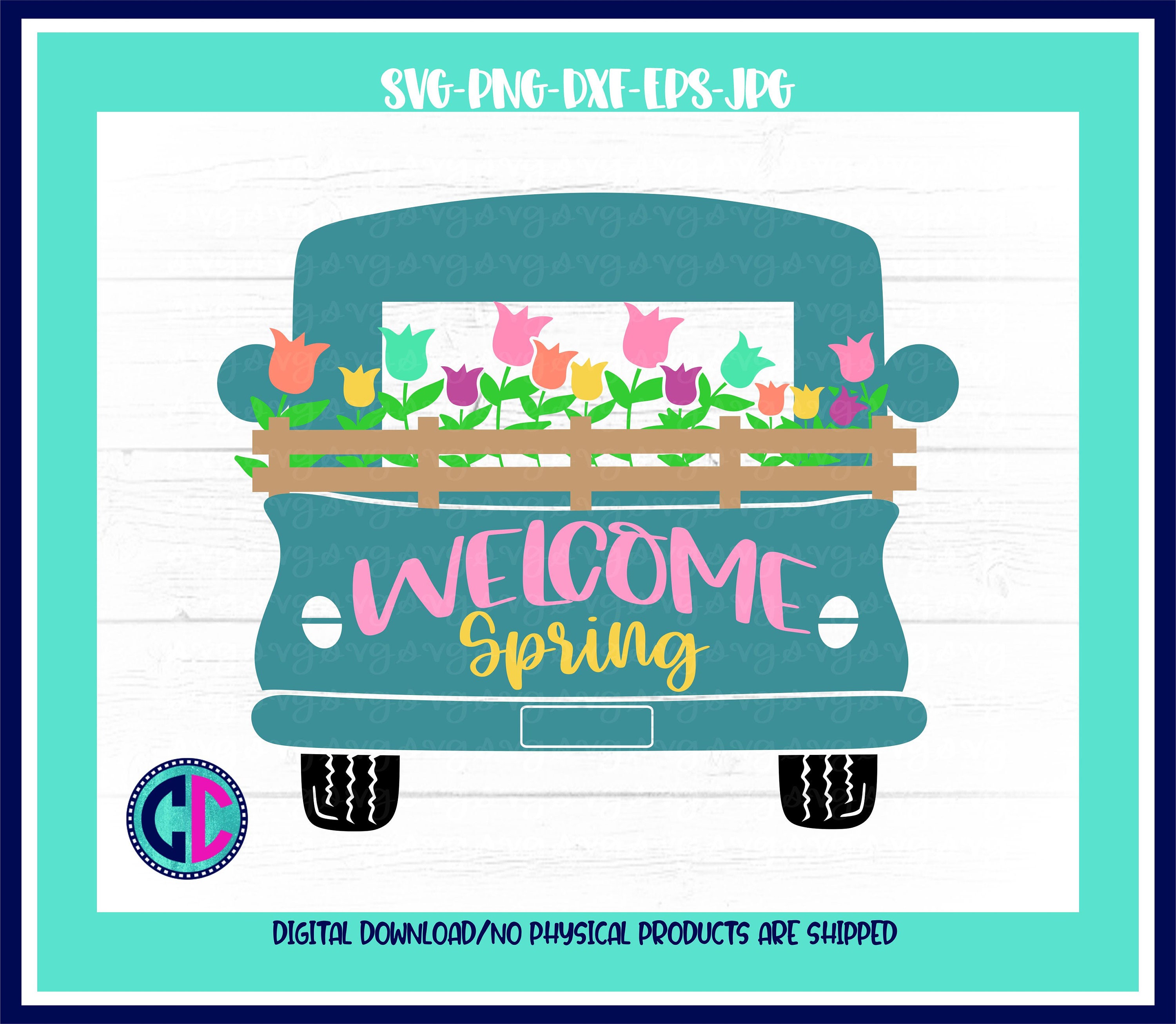 Free Free Vintage Truck With Flowers Svg 430 SVG PNG EPS DXF File