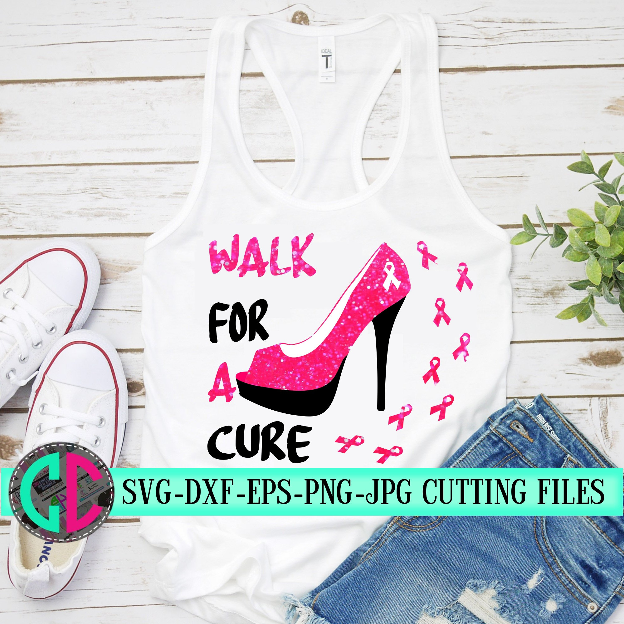 Breast Cancer svg walk for a cure svg relay for life svg | Etsy