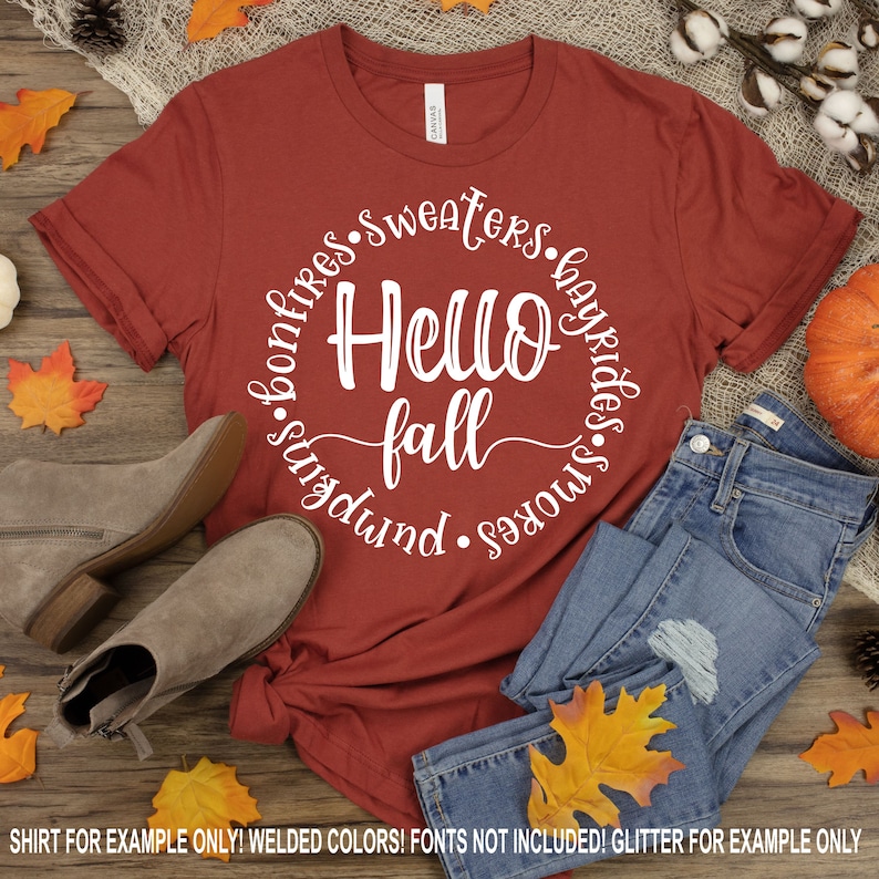 Hello Fall SVG, Bonfires, Sweaters, Hayrides (digital Download) - Etsy