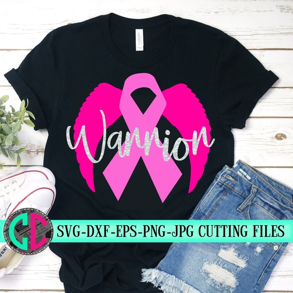 Breast Cancer svg, Cancer warrior Wings svg, Cancer Survivor svg, relay for life svg, Breast Cancer cut files, silhouette cameo, cricut svg