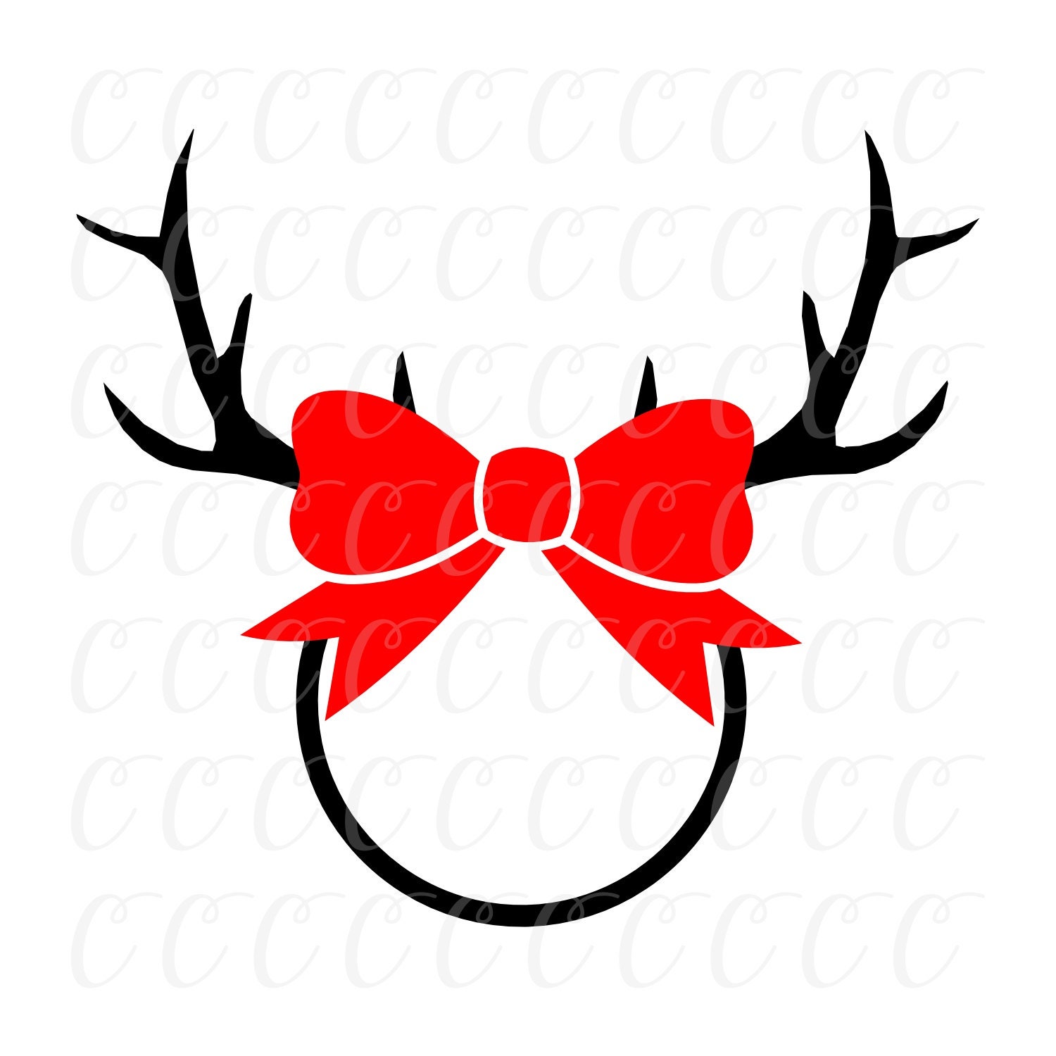 Download Christmas Antler Monogram svg,monogram deer,svg deer monogram,deer antlers,Circle Monogram,Deer ...