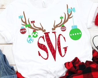 Reindeer Monogram,Christmas svg,Holiday svgs,Christmas svgs, Holiday svg, Christmas Svg Design, Christmas Cut Files, svg for cricut