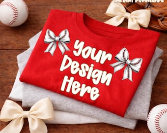 Baseball T Shirt Mockup, Hand Held or Flat Lay Style, 300 DPI PNG, Print Ready Mockup