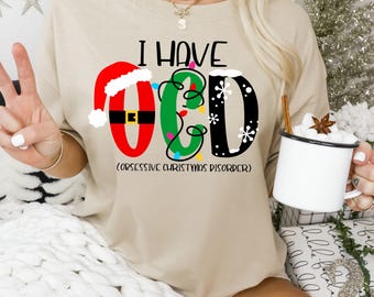 Obsessive Christmas Disorder SVG, Christmas Lights Design (Digital Download)
