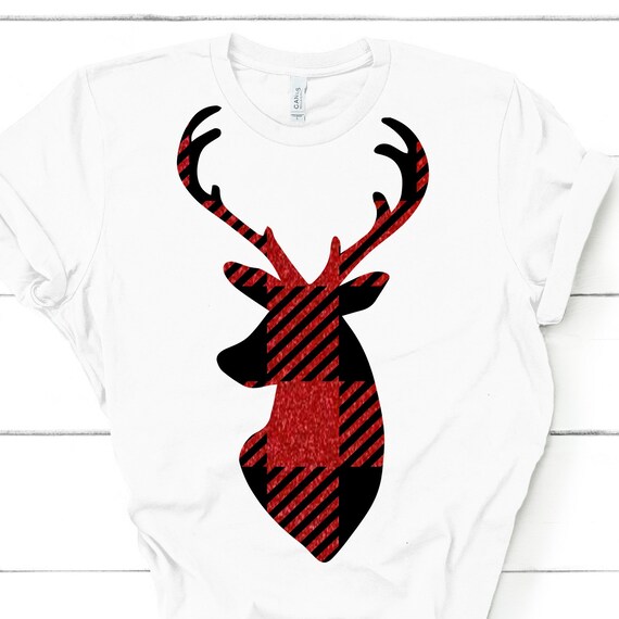 Buffalo Plaid Deer Svgdeer Svgplaid 