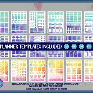 Planner Template Bundle, Planner stickers templates, Planner svg Bundle, planner template, Cricut planner Design, Silhouette planner Design
