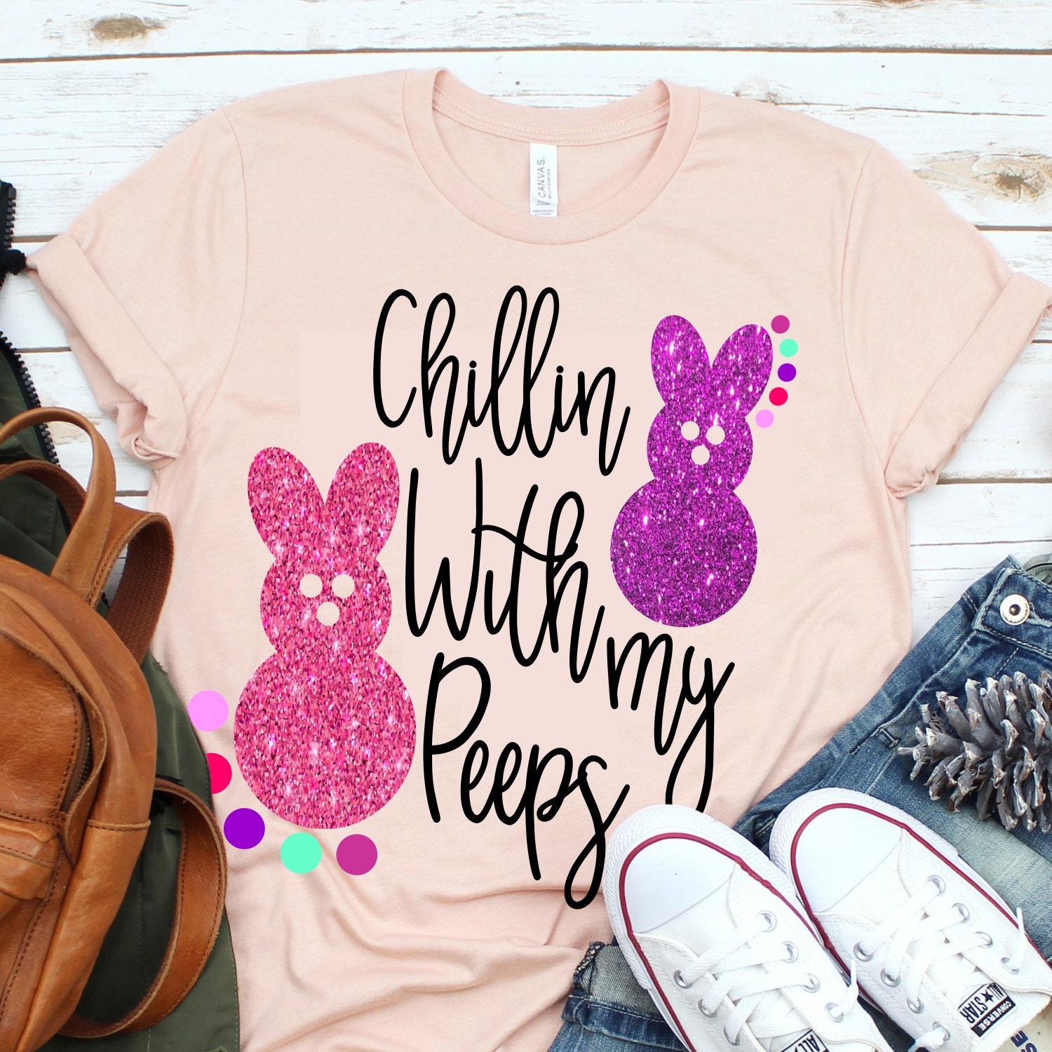 Download Chillin With My Peeps svg,Easter svg,Easter Tshirt,Easter ...