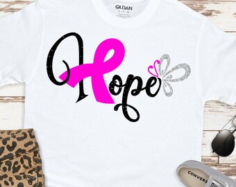 Breast Cancer svg, Cancer Hope Butterfly Ribbon SVG, awareness svg design, cancer cut file, cancer svg design, svg cut file, cricut svg