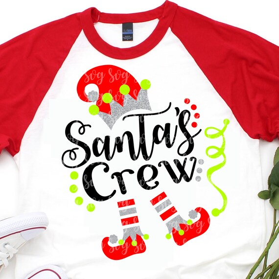 Santa's Crew Svgelf Svgsanta Crew Svgchristmas | Etsy