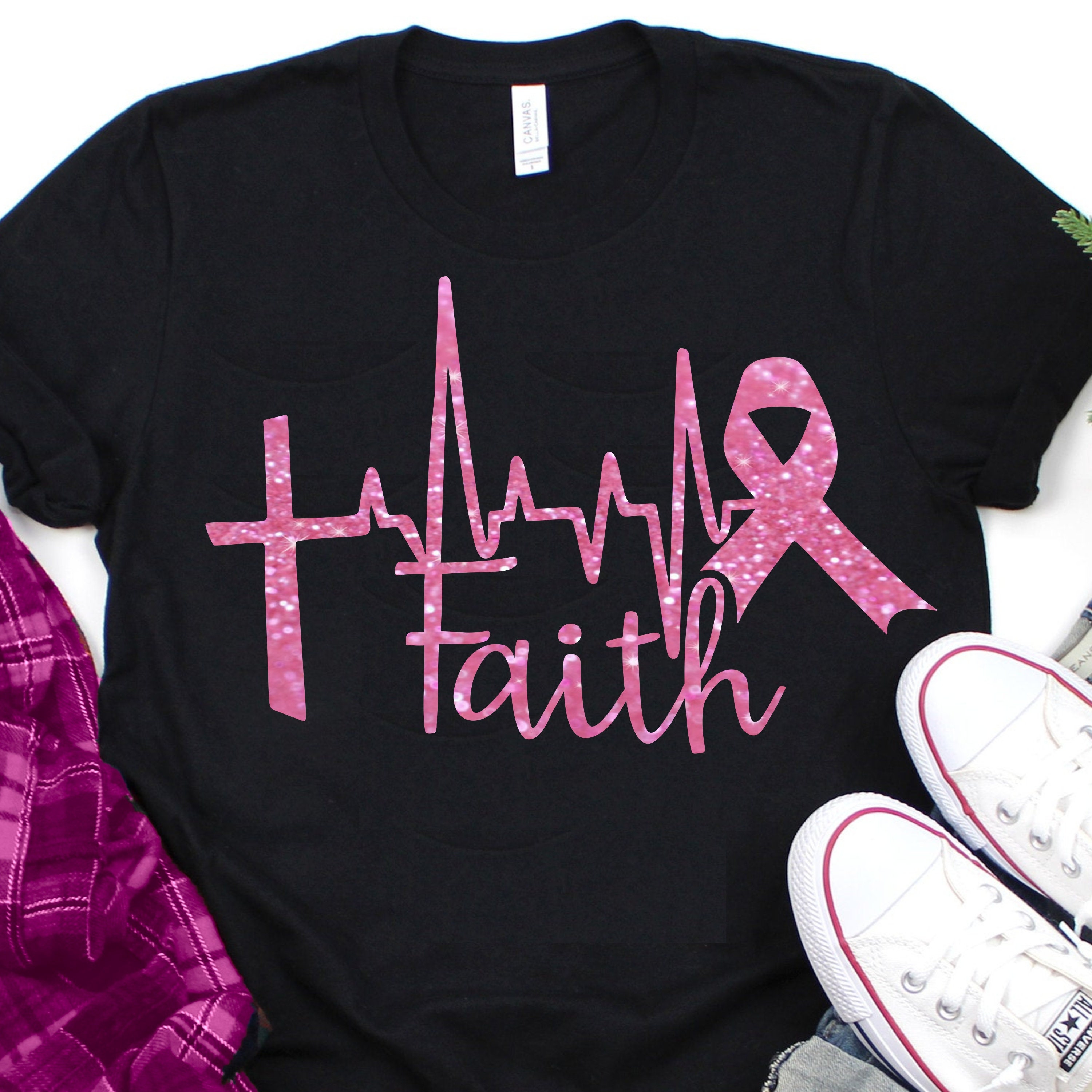 Download cross heartbeat ribbon,breast cancer svg,cancer survivor ...