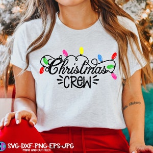 Christmas Crew svg, Christmas lights svg, Christmas family crew svg,  christmas svg designs,