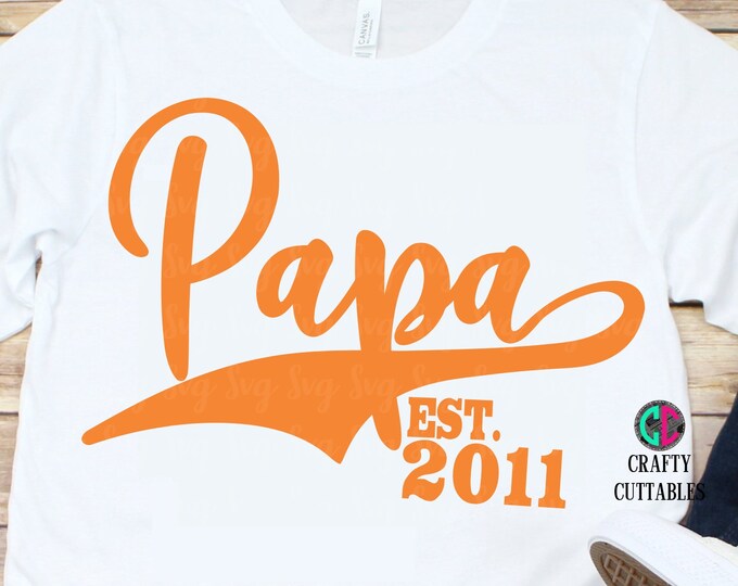 Featured listing image: Fathers Day Svg, Papa Established svg,fathers day svg,Dad svg,daddy svg,Grandpa Svg,Fathers Day Svg Design, Fathers Day Cut File, cricut svg
