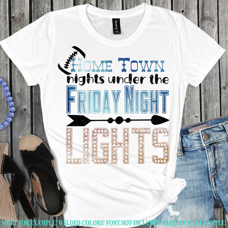 Friday Night Lights Svg Tshirt Svg Home Town Lights Svg Etsy