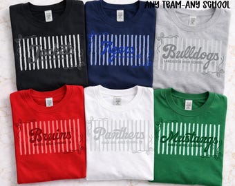 Custom Team Name PNG SVG | Personalized School Team Mascot | Editable Town & Name Colors | Digital Download Cut File