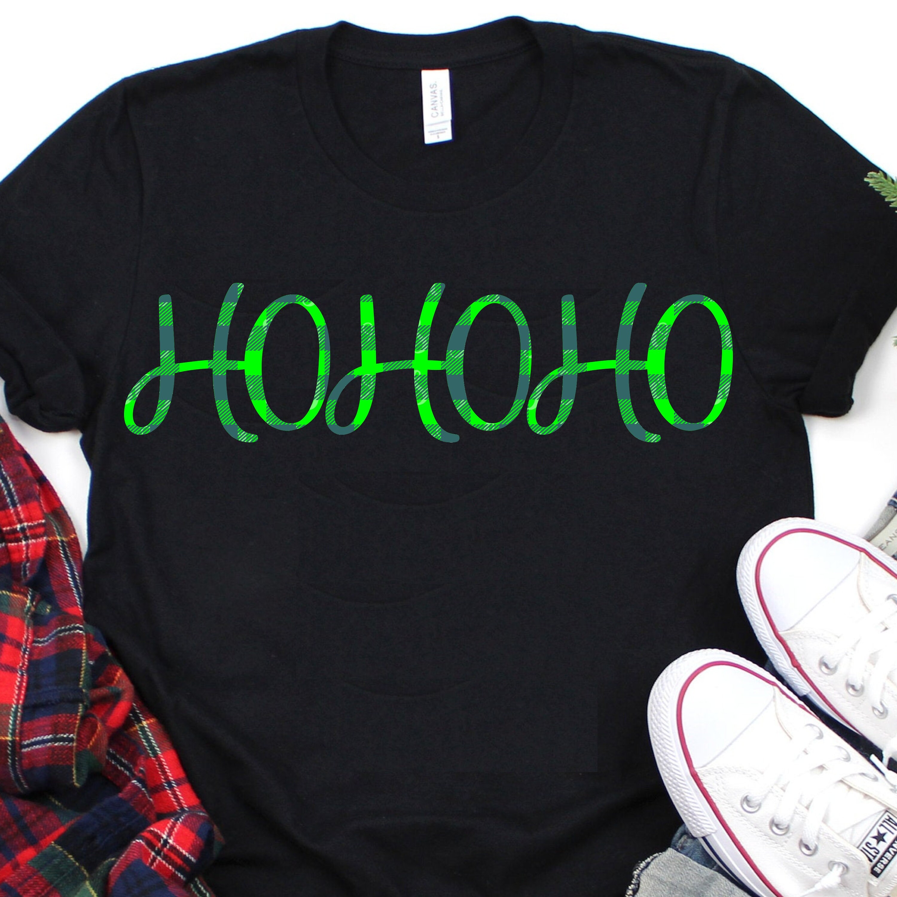 Download plaid ho ho ho svg, buffalo plaid svg,Christmas SvG ...