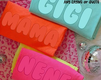 Custom Mother's Day Name PNG SVG | Personalized Mother's Day | Editable Name Colors | Digital Download Cut File