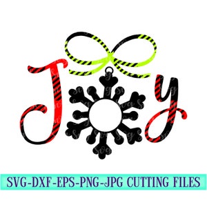 Joy Plaid Monogram Svg,plaid Svg,christmas,plaid Svg,buffalo Plaid Svg ...